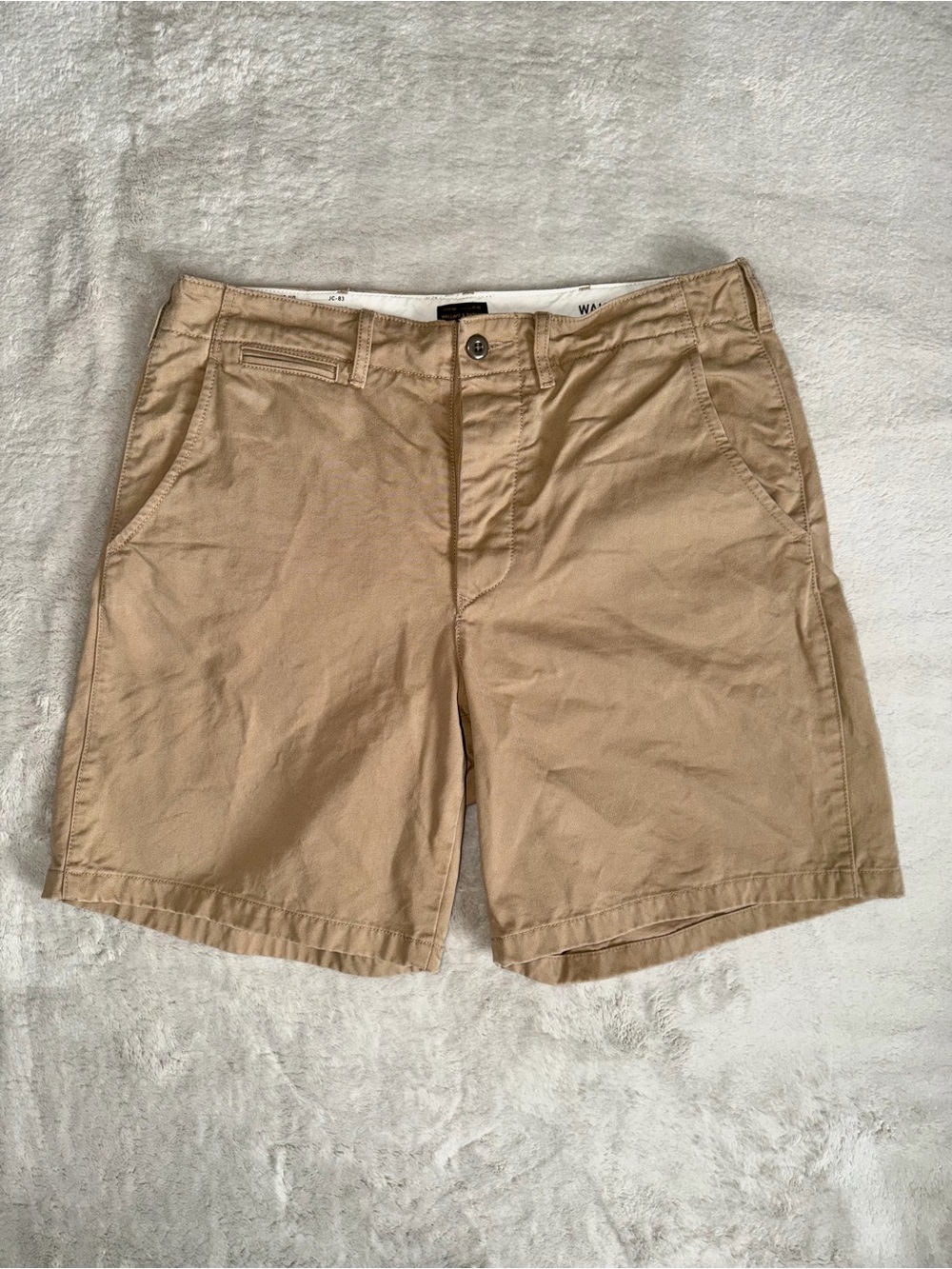 Wallace & Barnes J Crew Cotton Field 8” Shorts Chino Khaki Tan Men’s Size 31